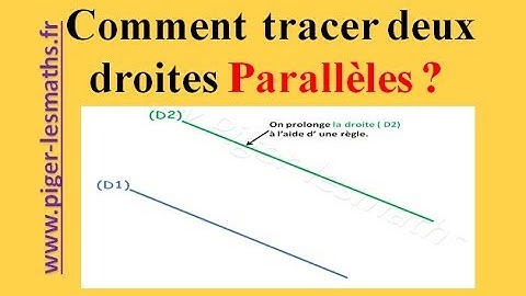 Comment Tracer deux droites Parallèles ? | Piger-lesmaths | CM1 CM2 6ème