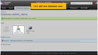 How to create databases in Plesk 11 How to create databases in Plesk 11