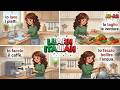 Italian for Beginners: Daily Kitchen Routine 💚🤍❤️ Learn Naturally! 👌