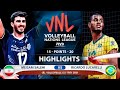 Iran vs Brazil | VNL 2021 | Highlights | Meisam Salehi vs Ricardo Lucarelli