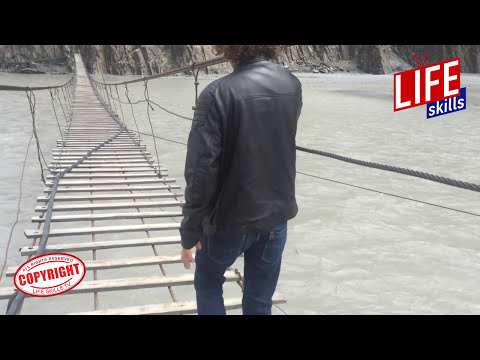 Hussaini Bridge Hunza, The World's Most Dangerous Bridge in Pakistan | Life Skills TV