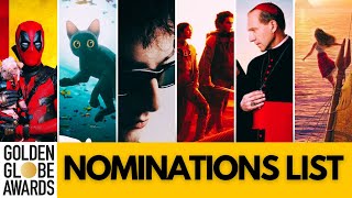 Golden Globes 2025 |  Complete Nominations List