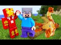 Игры Minecraft - Стив Майнкрафт Лего и Супергерои против Мобов! - Сборник видео игр для мальчиков