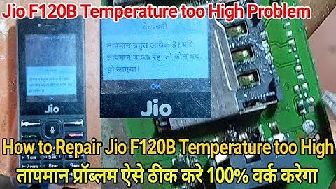 Jio LYF F120B Temperature too High Problem 100% solution By A.R. Raja Repair Shop