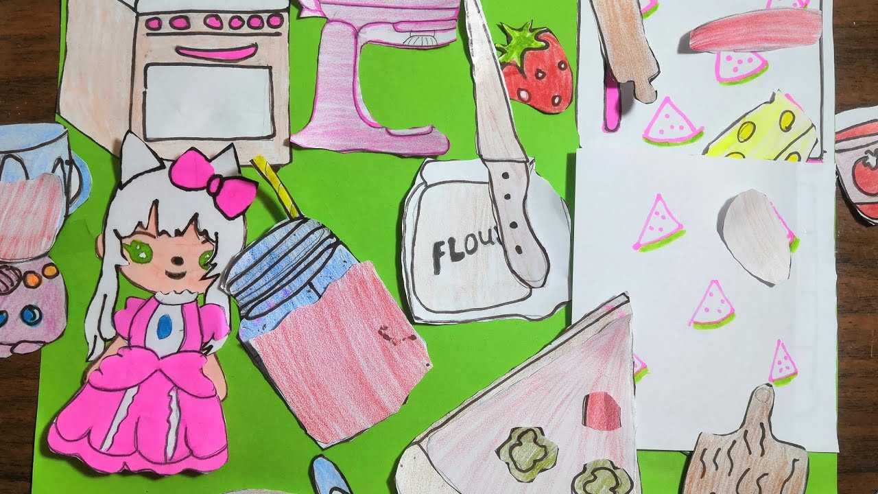 [ ️ Paper diy ️ ] Watermelon Smoothie 🍉🍹Paper play | Paper as - YouTube