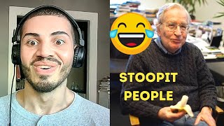 NOAM CHOMSKY ON STUPID PEOPLE | VERY FUNNY REACTION 🤣🤣