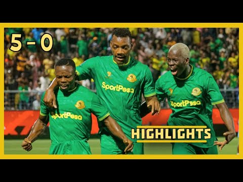 EXTENDED HIGHLIGHTS YANGA 5   0 IHEFU  MAGOLI MAKALI Pacome Muda Aziz Okrah na Max