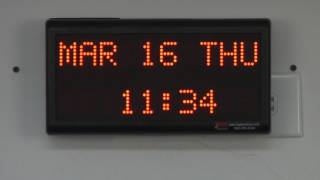 BRG Precision Product's DuraTime HP HPAC121002R - 20 Character Alphanumeric Digital Clock