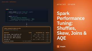 Spark Performance Tuning: Shuffles, Skew, Joins & AQE · Apache Spark
