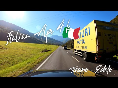 Driving in the Italian Alps 4K Tirano - Aprica - Edolo - Forno Allione