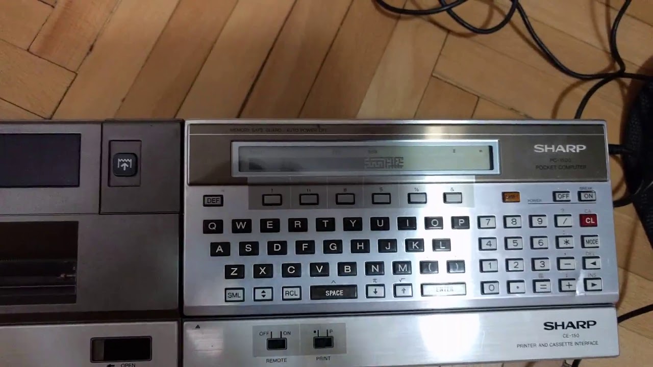 Sharp Pc 1500 Loading Labyrinthe Game Youtube