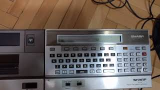 SHARP PC-1500 loading LABYRINTHE game