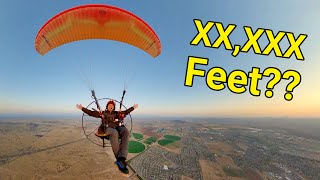 Electric Paramotor MAX ALTITUDE Test!