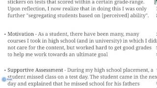 Analysis Of... "Grading: the Issue is not How, but Why" - Alfie Kohn