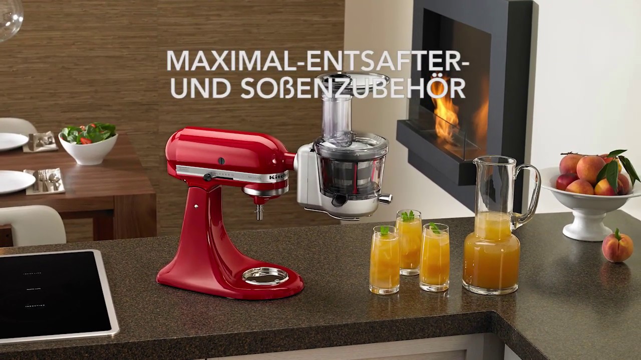 Herstellervideo Der Entsafter 5KSM1JA von KitchenAid Top Zubehör für