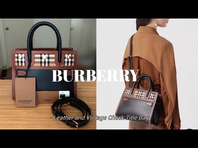 Burberry Medium Vintage Check Title tote - Good or Bag