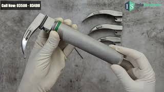 IndoSurgicals Fiber Optic LED Laryngoscope Set (Macintosh Blades)