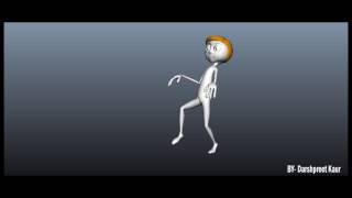 Animation Sneak Walk Cycle
