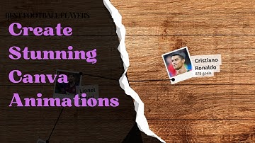 How to Create Stunning Animations in Canva | Canva Tutorial