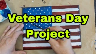Veterans Day Flag Project - theartproject (October 15, 2022)