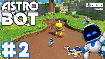 Astro Bot - Gameplay 100% Walkthrough No Commentary - Part 2 (PS5)