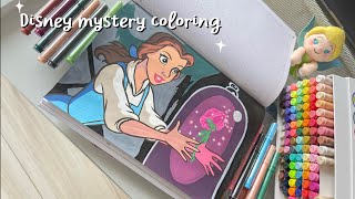 Let's relax with my color☺️Disney mystery coloring book📕 เบลล์ ベルBelle