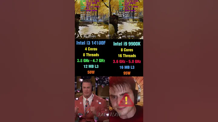 Core i3 14100F vs Core i9 9900K - Gaming, Temps & Performance Test 🎮 #pcgaming #benchmark #intel
