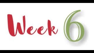 Welcome to Week 6!