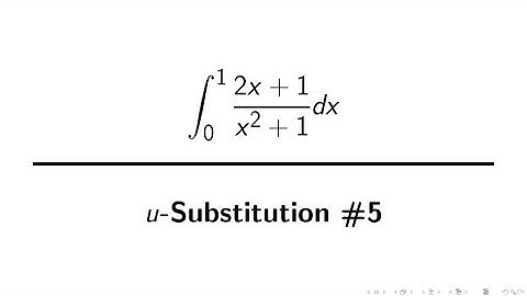 Integration Example: u-substitution #5