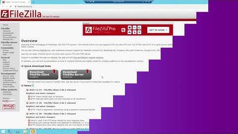 สอนติดตั้ง และ กำหนดค่า Filezilla Server & Client 2019, 2020