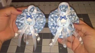 Mini Baby Shower Corsage (Guest Pin)