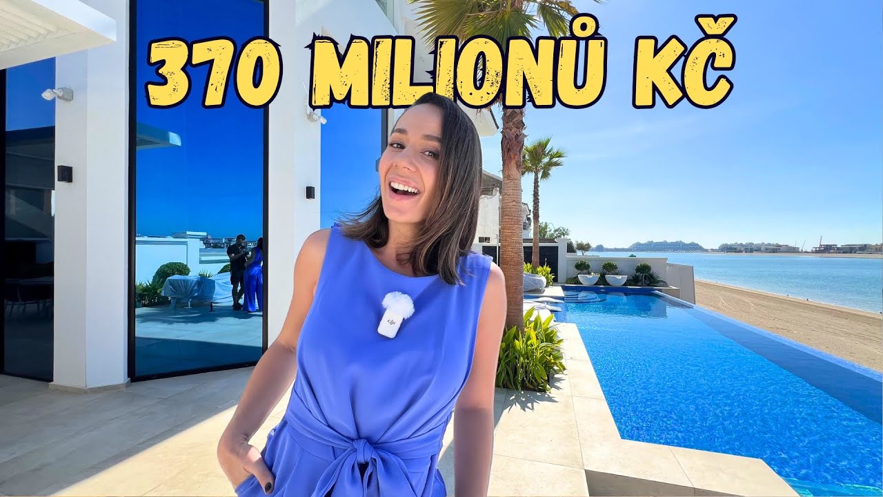 DECHBEROUCÍ Vila za 370 MILIONŮ Kč Na Umělém Ostrově v Dubaji - HOUSE TOUR!