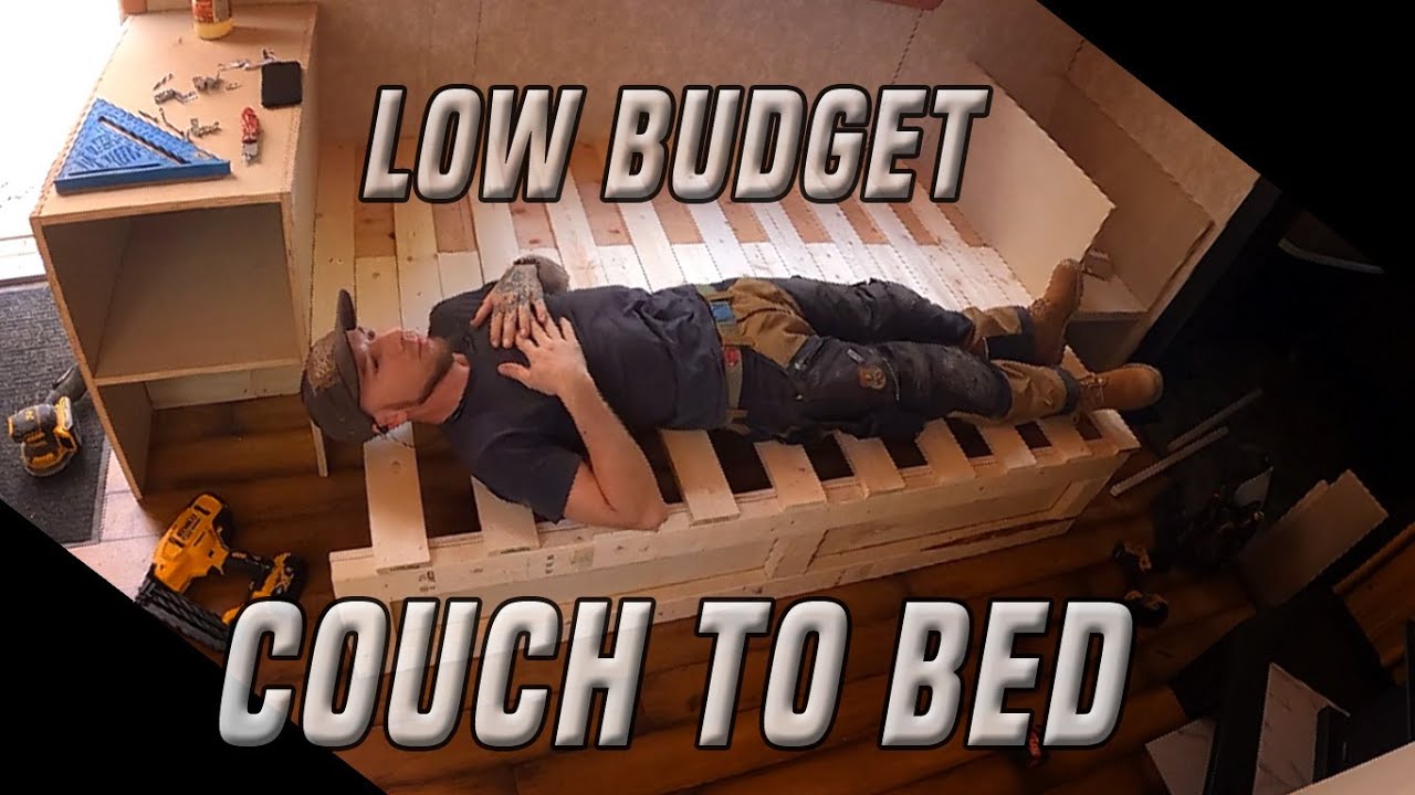This Couch Turns Into a Bed (Tiny House Hack)
