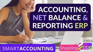 Full Accounting Software Demo | Net balance calculation & reporting | ERPPROSOFT screenshot 1