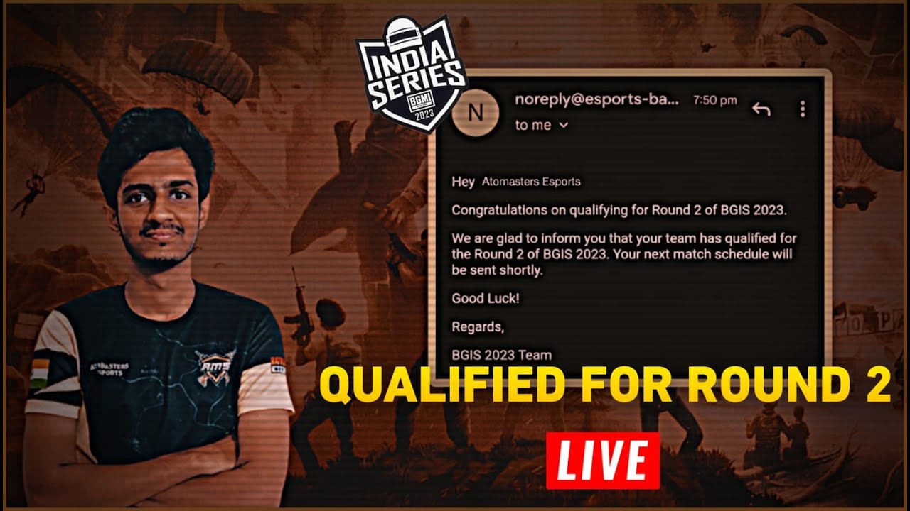 Qualified for BGIS ROUND 2 // BGMI LIVE / ROAD TO 4K - YouTube