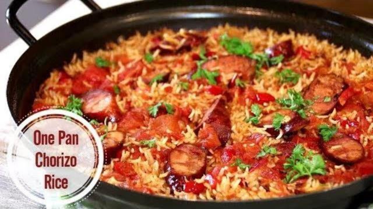 One Pan Chorizo Rice in 30 Minutes