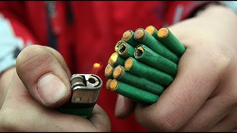 Think twice before you play with fireworks