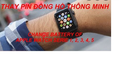 Thay pin Apple Watch còn chống nước không