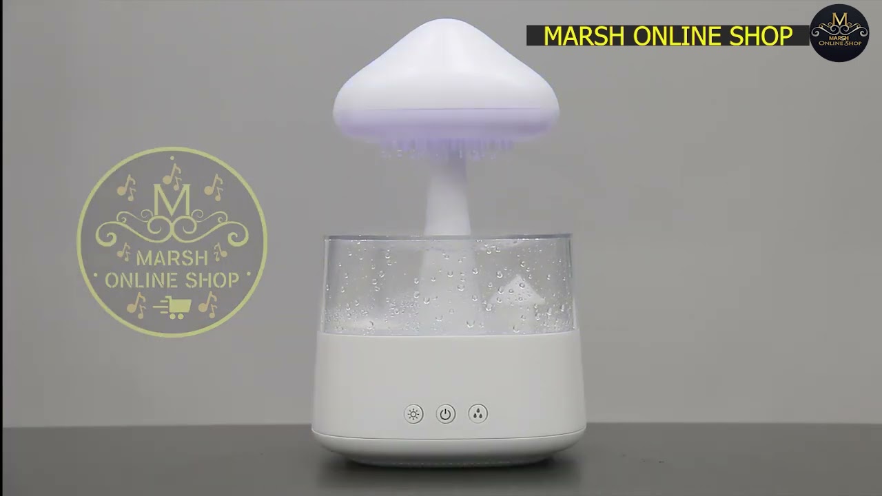 🔰👉Rain Cloud Humidifier with 5 IN 1 Bluetooth Speaker