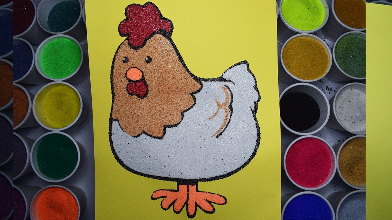 how to draw chicken drawing cartoon coloring | chicken drawing cartoon coloring | chicken drawing