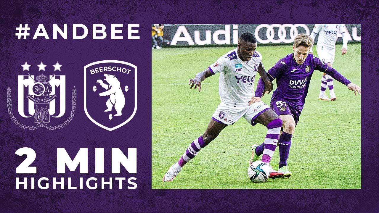 K. BEERSCHOT V.A. | ANDERLECHT SCORE FOUR AGAINST BEERSCHOT - YouTube