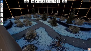 Tabletop Simulator Battlemap - Snowy Forest Path by Dice Grimorium