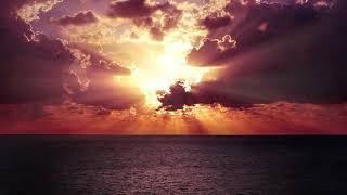 FREE NO COPYRIGHT FULL HD NATURE SKY CLOUDS SUNSET SUNRAYS OCEAN RELAXING AND HEAVENLY