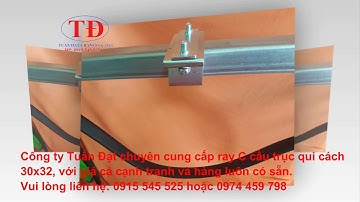 Ray C cầu trục, máng C cầu trục, ray C 30x32, công ty cung cấp ray C cầu trục