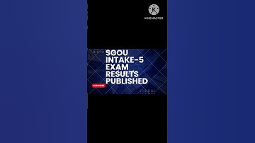 Sgou INTAKE-5 Exam Results published #shortsvideo#sgou#exam #results #srworld