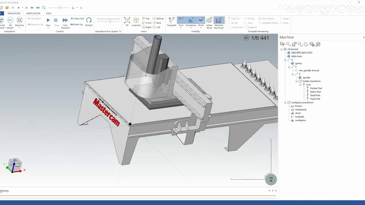 Thermwood Machine Simulation Setup in Mastercam - YouTube