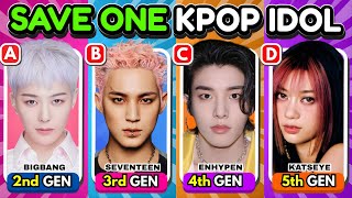 SAVE ONE KPOP IDOL: 2nd vs 3rd vs 4th vs 5th GENERATION MOST POPULAR IDOL✨| K-Pop Quiz Game 2025 screenshot 4