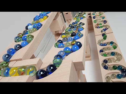 Marble run race -- 3 level HABA Slope