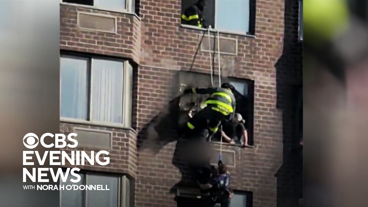 At least 38 injured in New York City apartment fire - YouTube