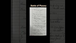 What is battle of Plassey?🤔ll Easy explanation 😍#history #facts #notes #flowchart